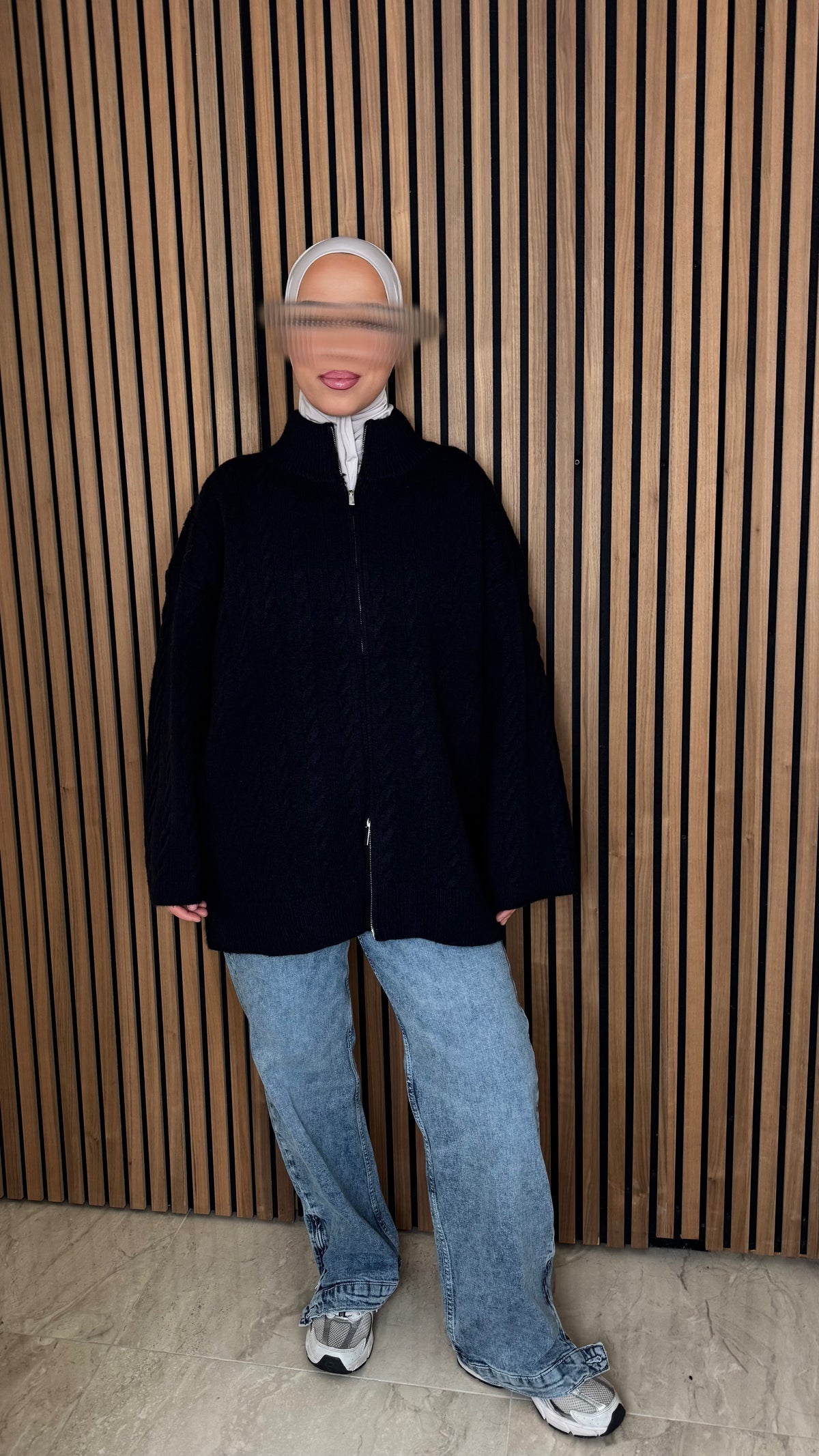 Ilkim Cardigan mit Zopfmuster
