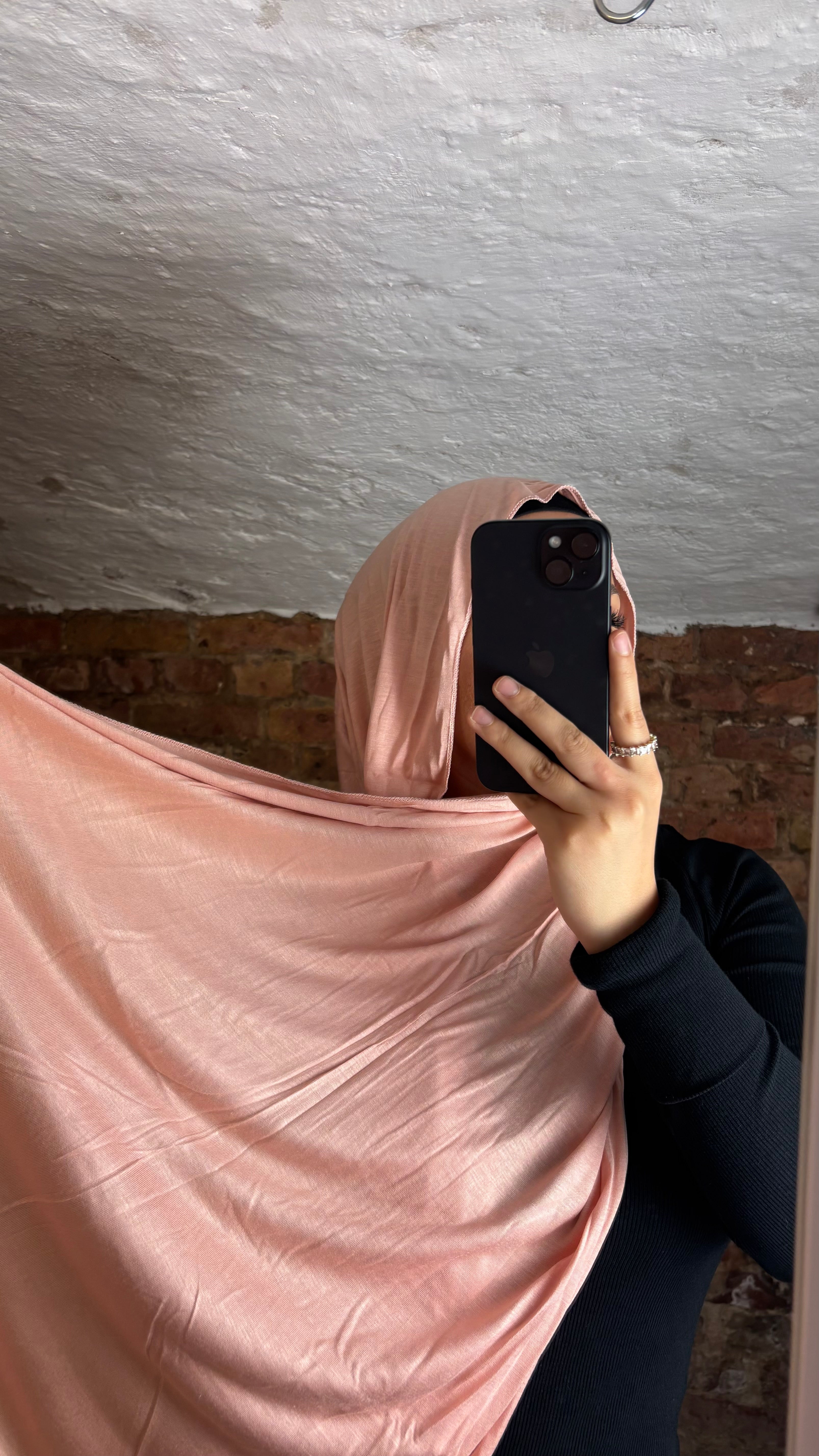 Armine Jersey Hijab in Puderrosa