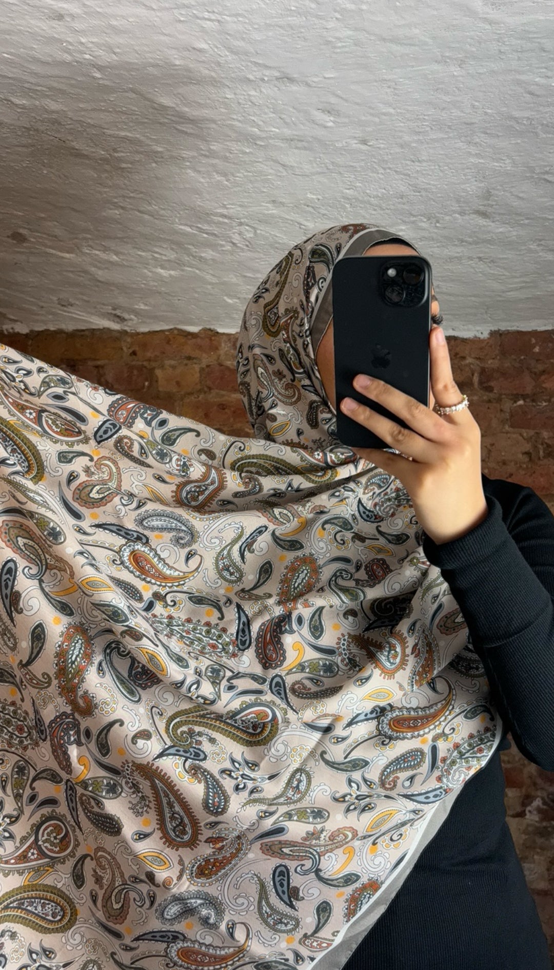 Soft Bohème Hijab in olive green