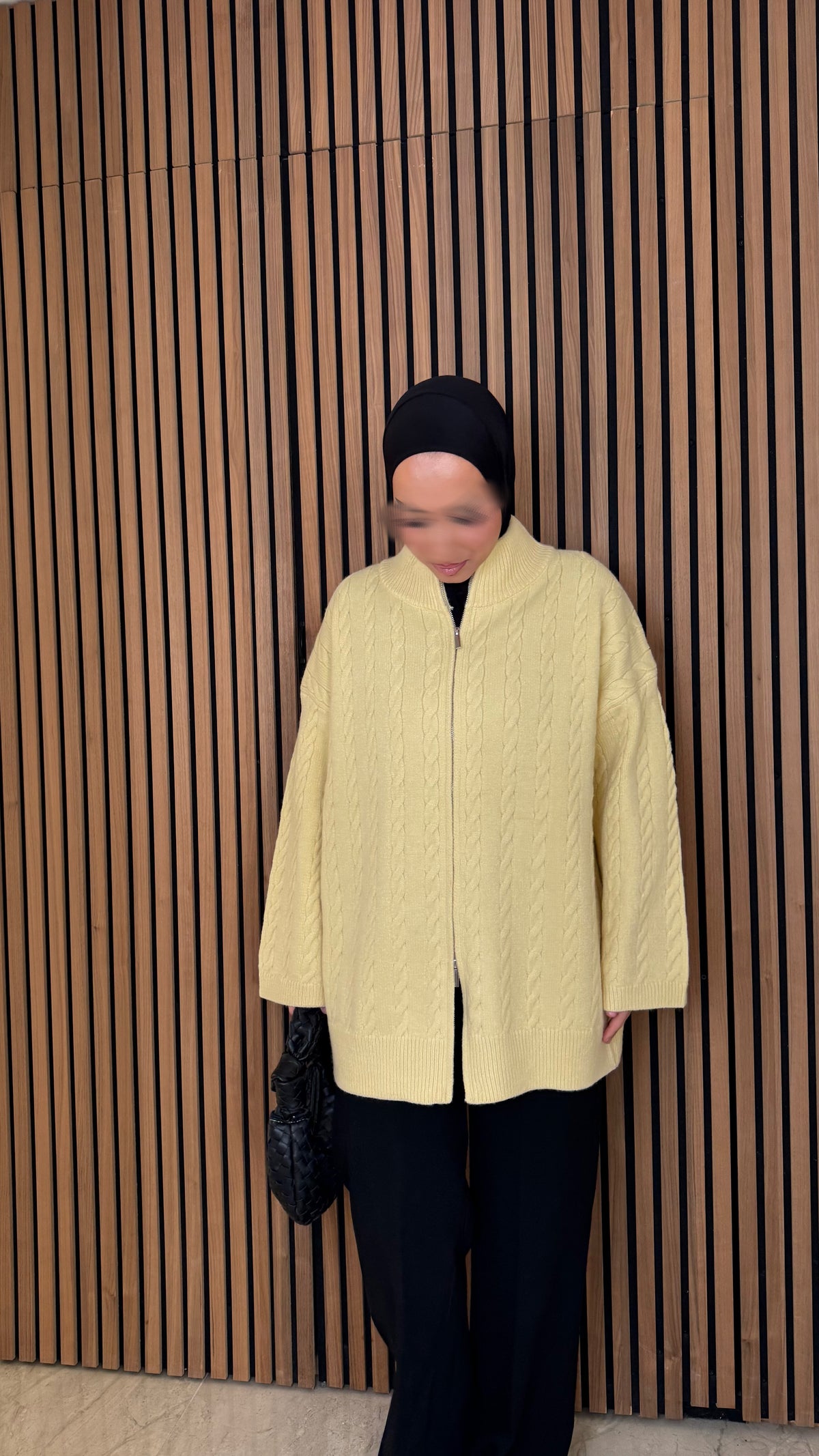 Ilkim Cardigan mit Zopfmuster