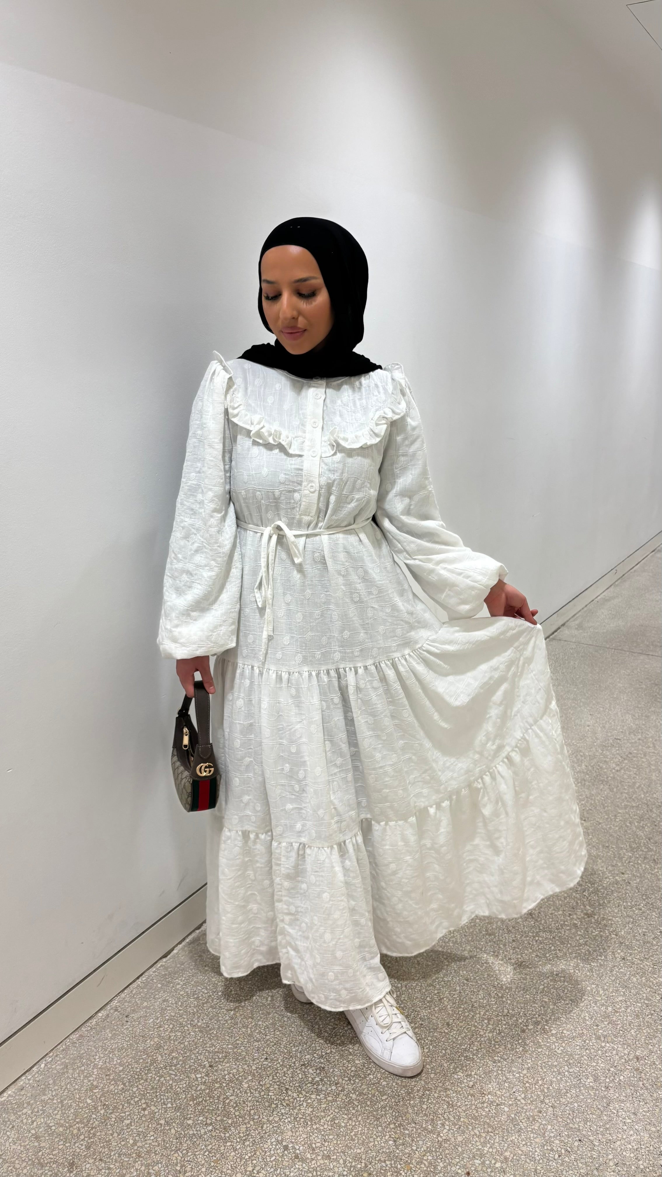 Robe Nabila en blanc