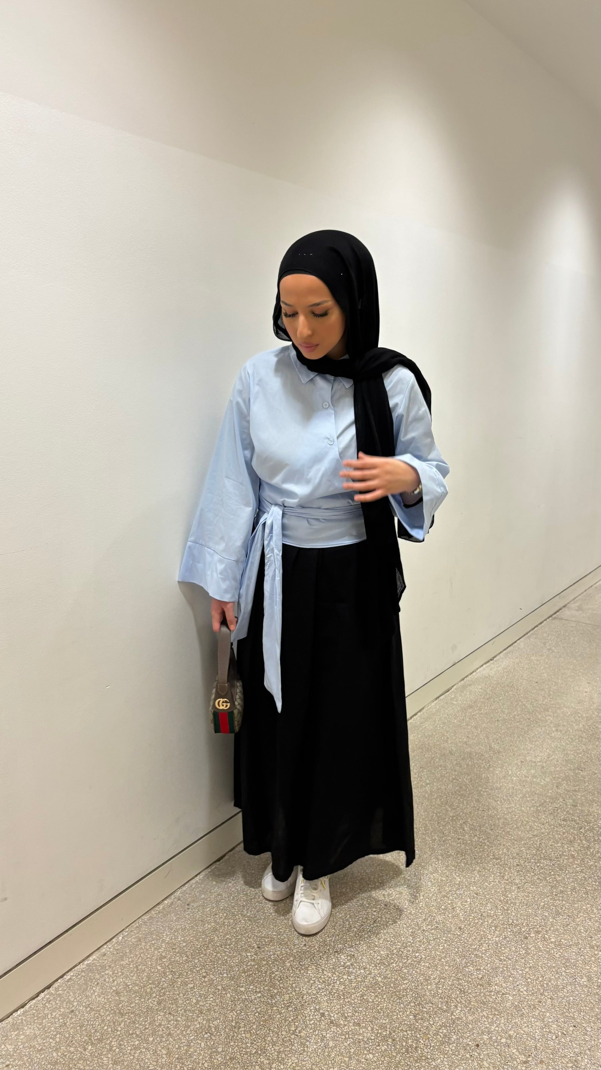 Efna top in baby blue