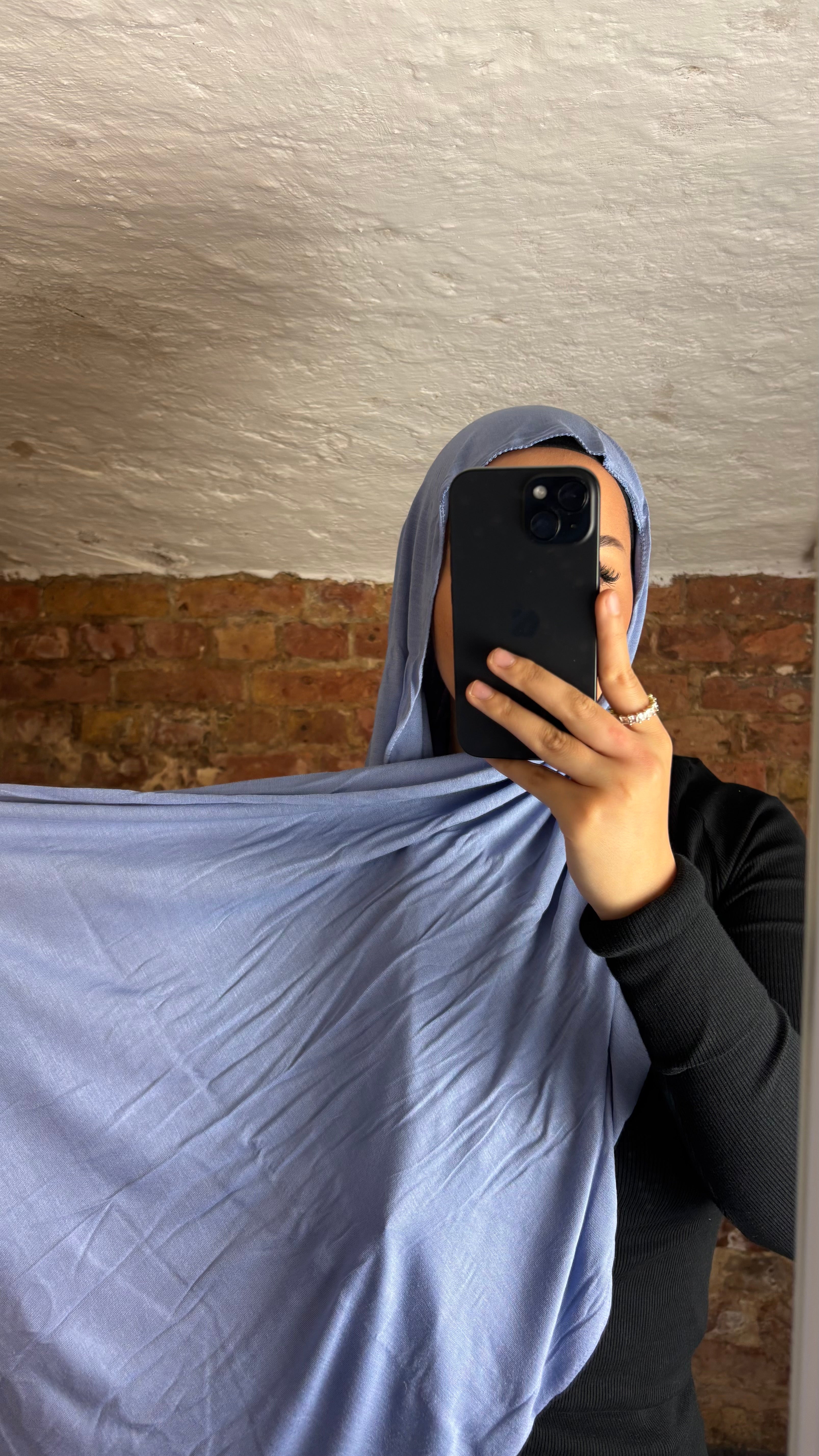 Armine Jersey Hijab in Hellblau