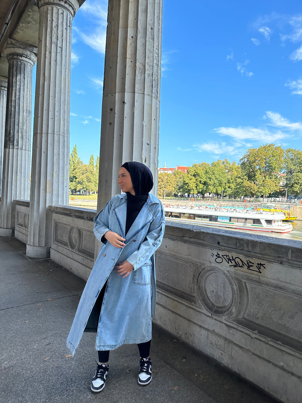 Safa Denim Trenchcoat