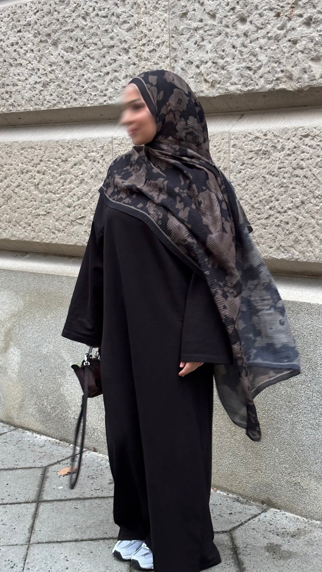 Ophelia Hijab in Schwarz/Braun