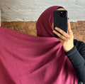 Armine Premium Jazz Hijab in Bordeaux Fuchsia