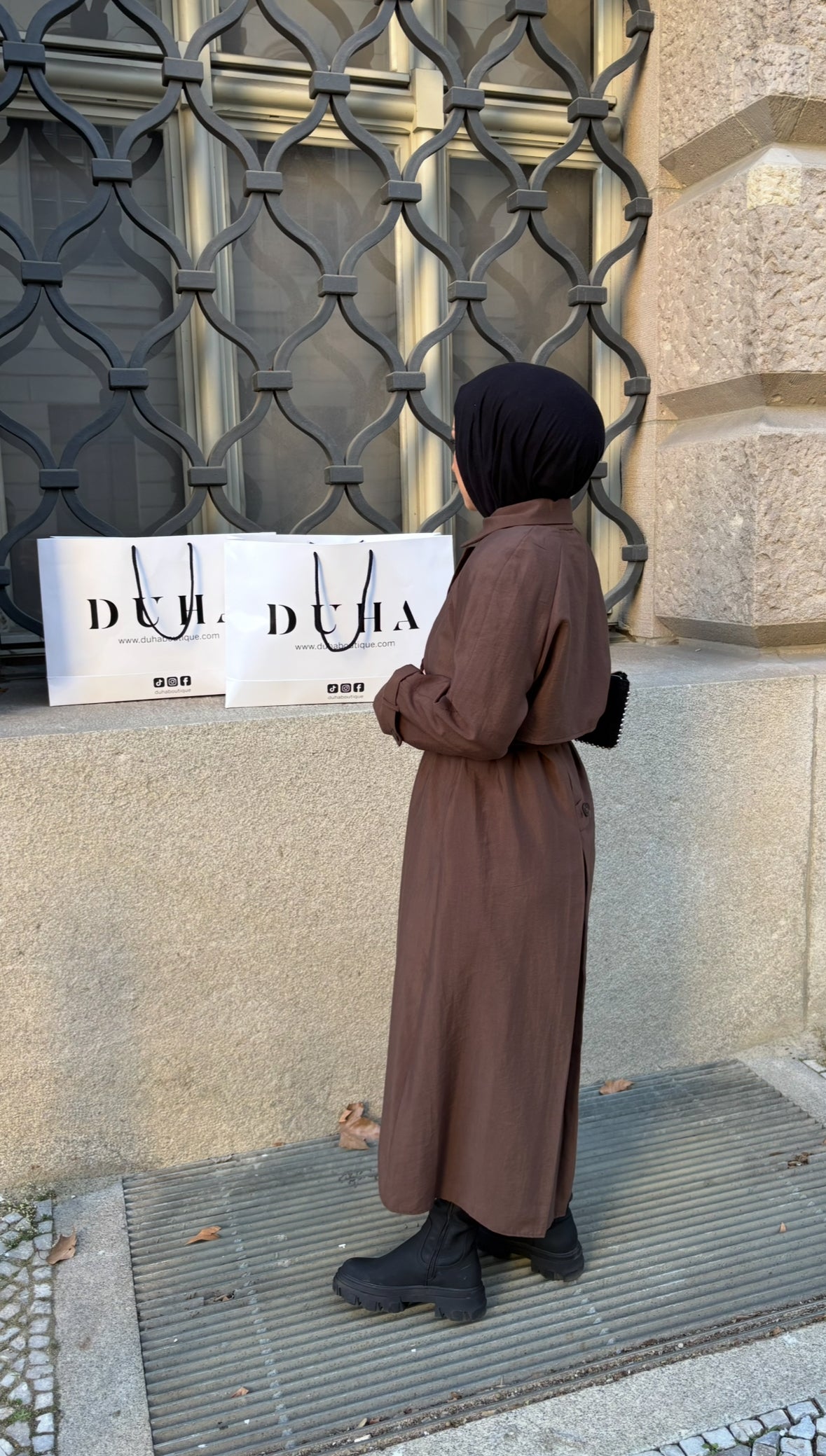 Trench-coat Adèle marron