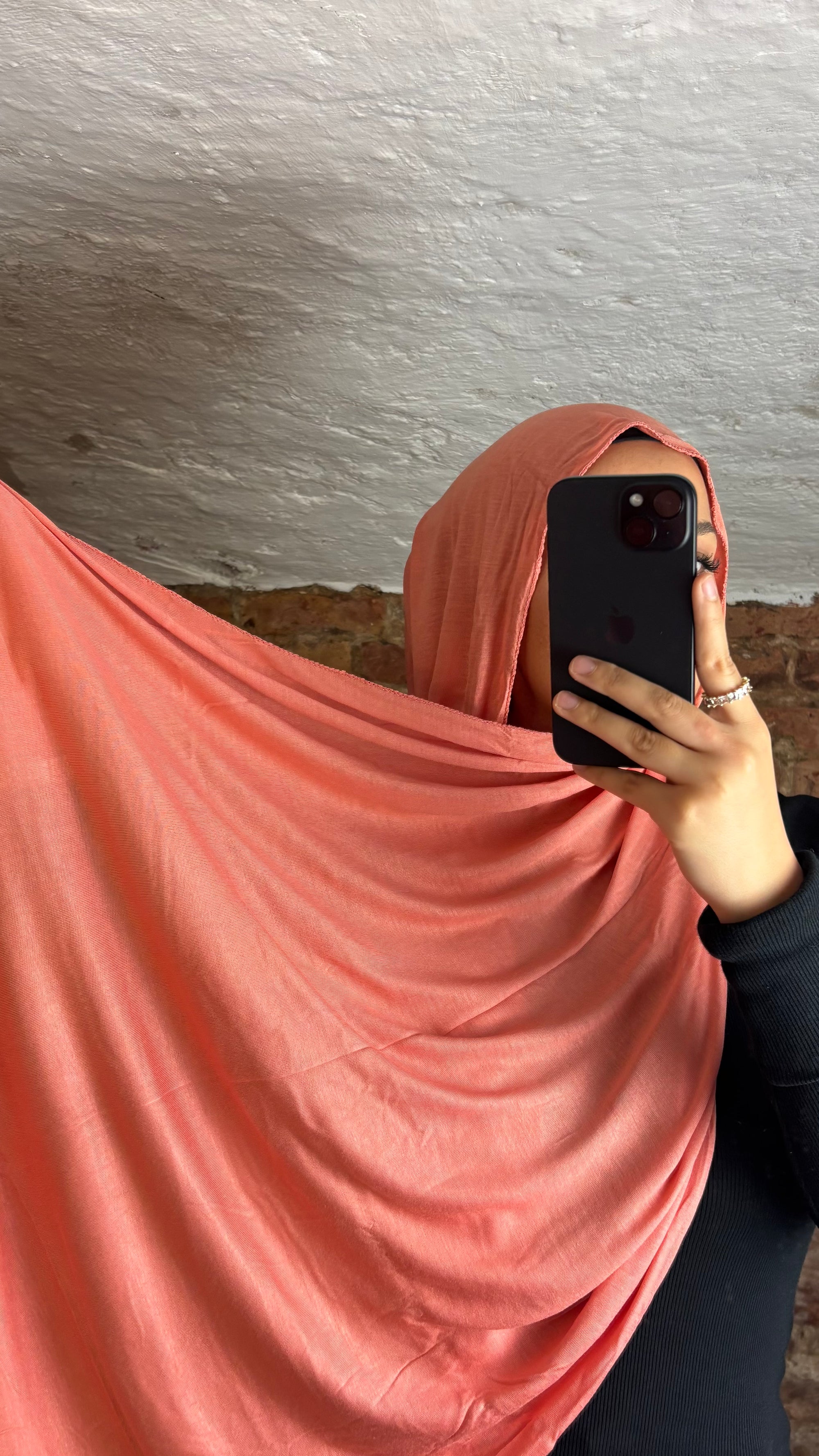 Armine Jersey Hijab in Flaming Sorbet