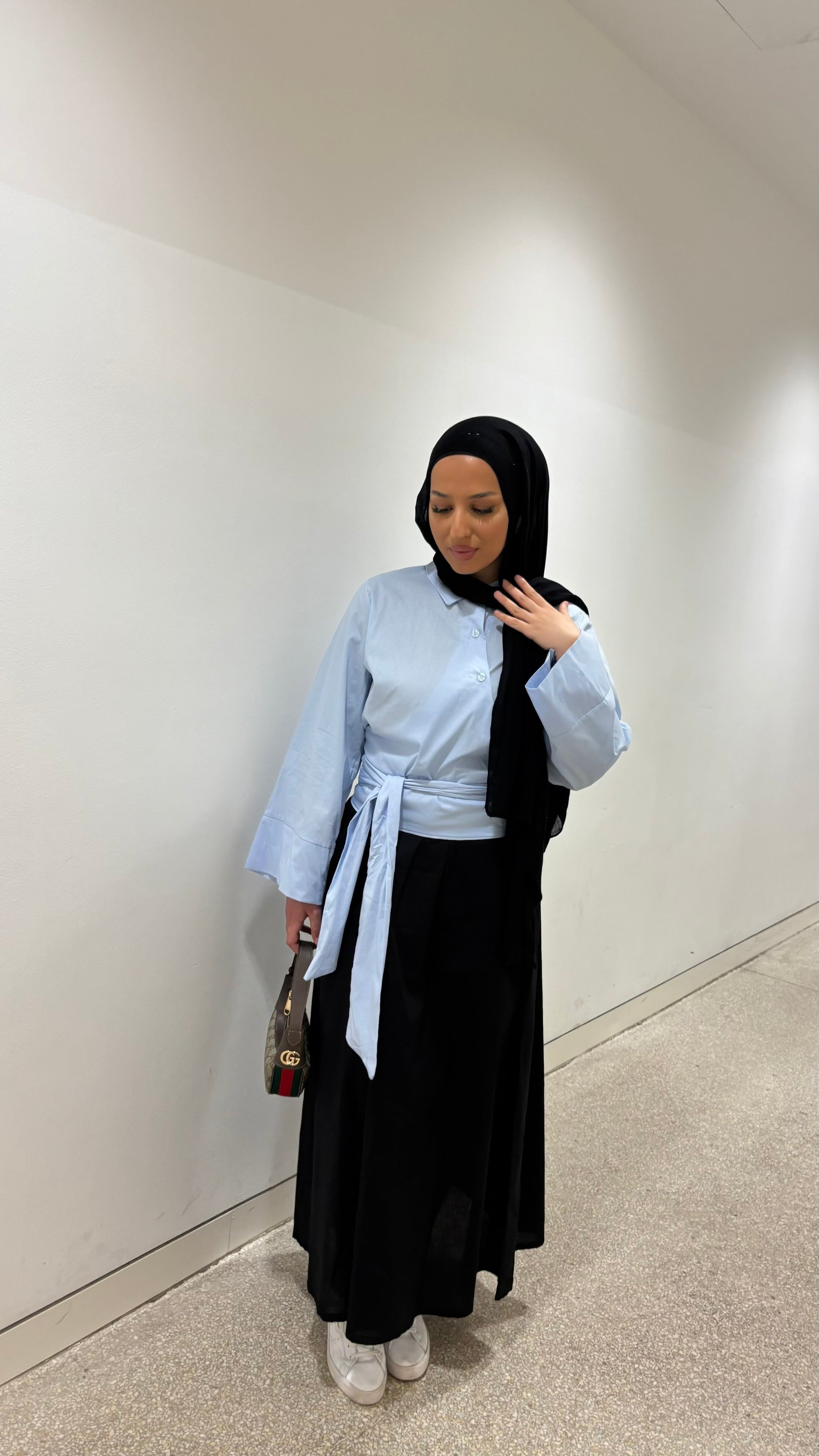 Efna top in baby blue