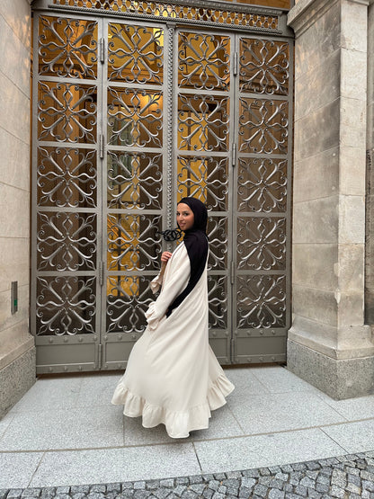 Zweiteiliger Abaya "Duaa" in Beige