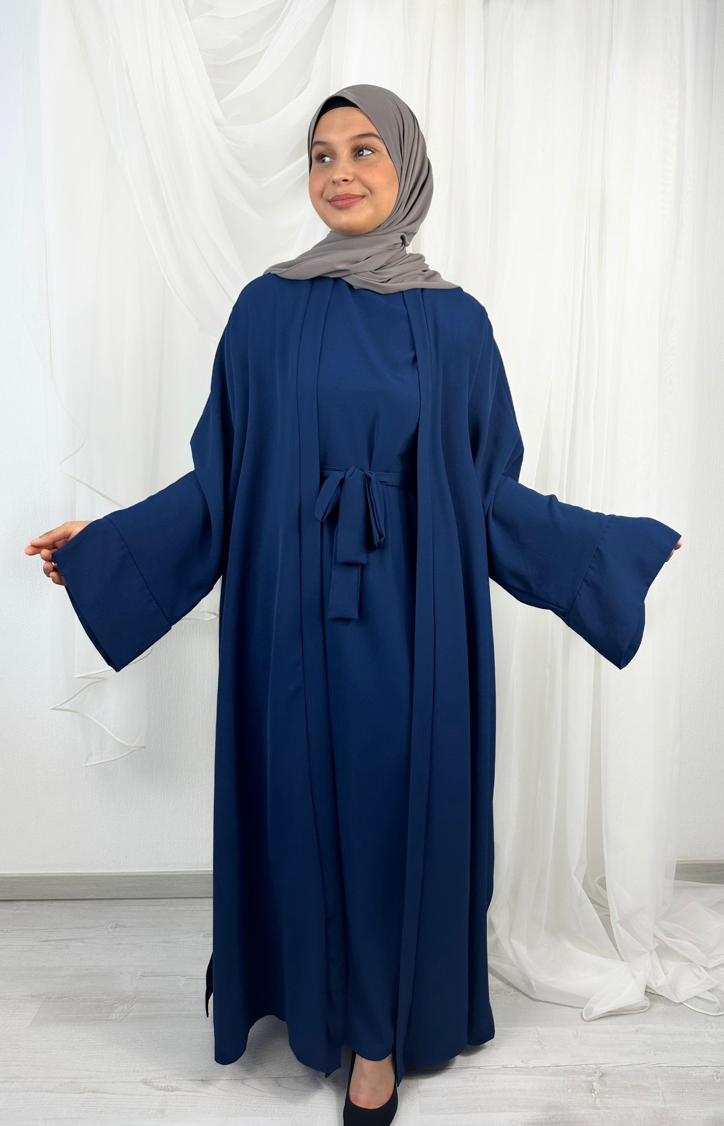 Zweiteiliger Abaya "Dunya" in Blau