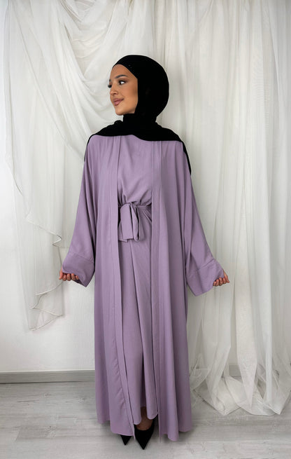 Zweiteiliger Abaya "Dunya" in Lila