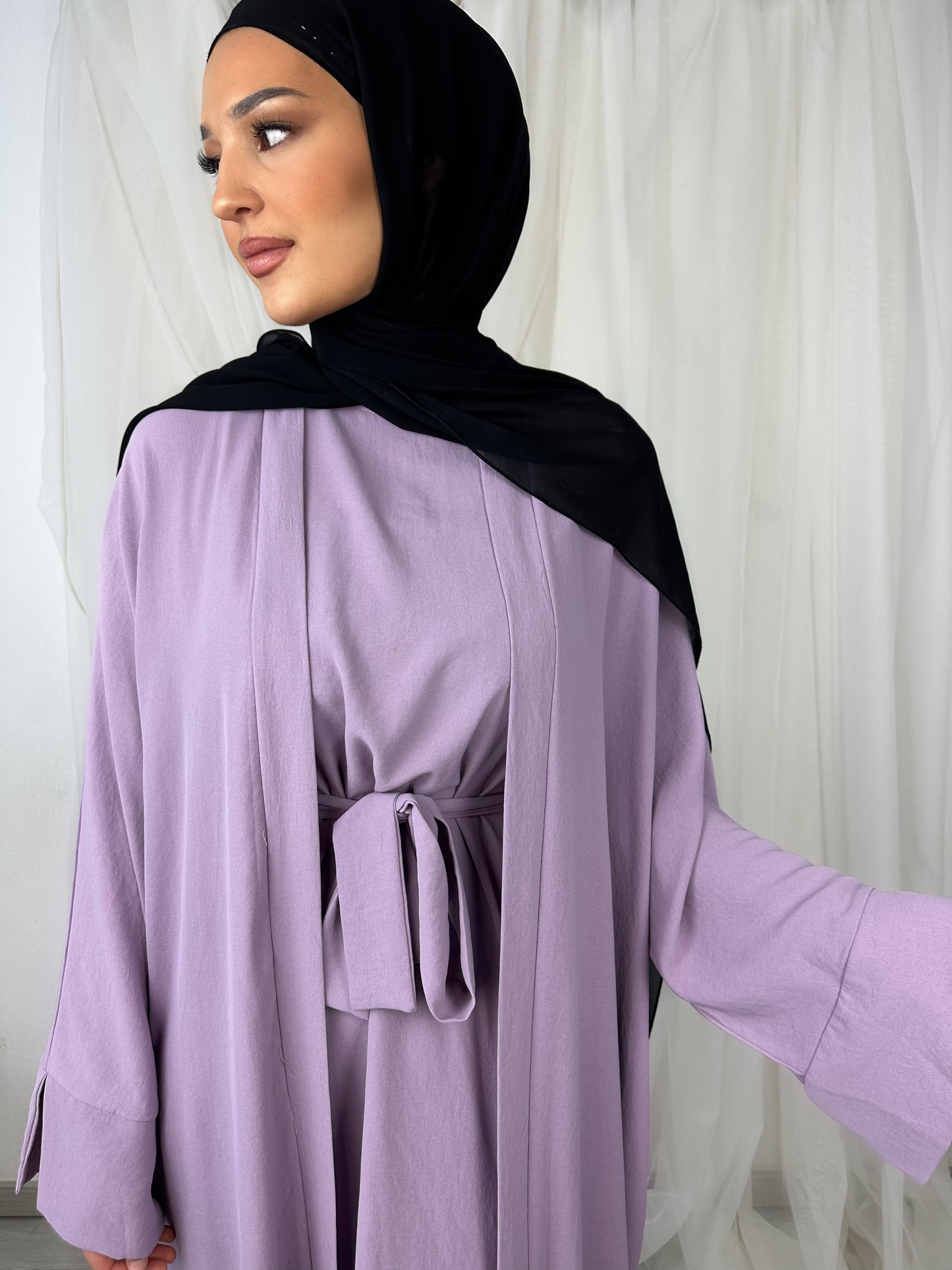 Zweiteiliger Abaya "Dunya" in Lila