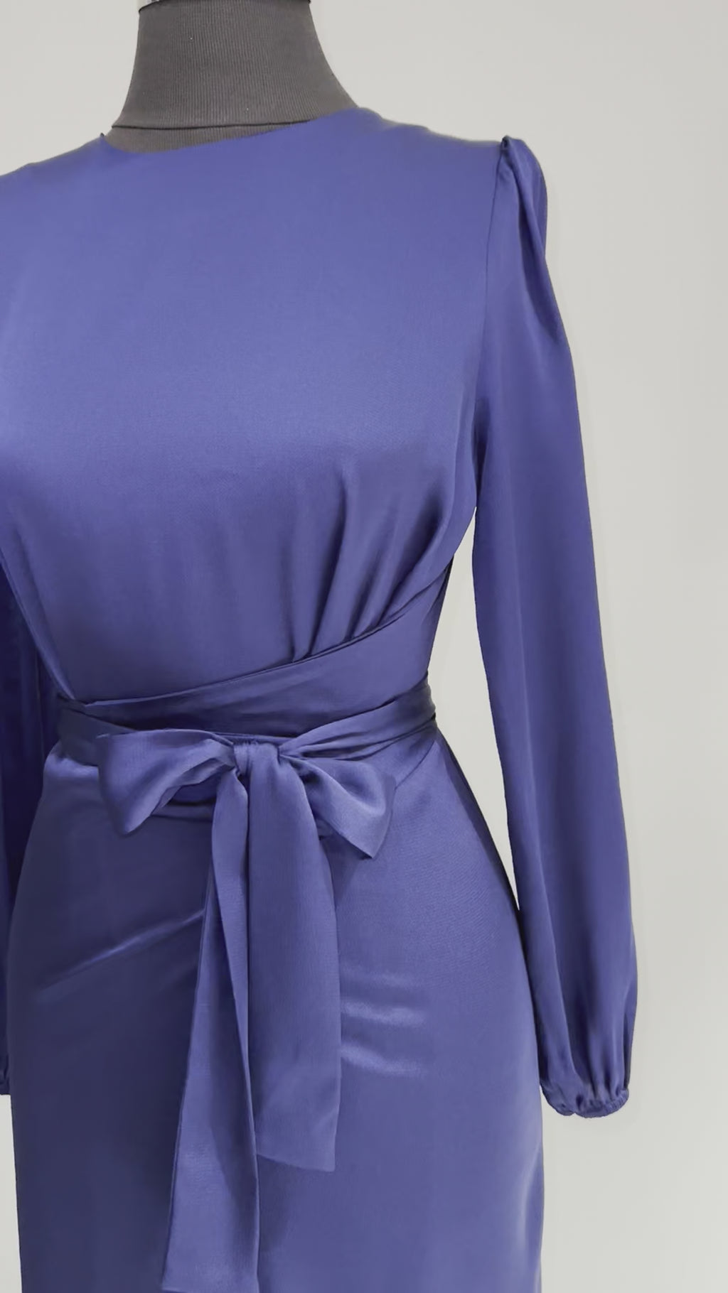 Yasmin wrap dress in purple
