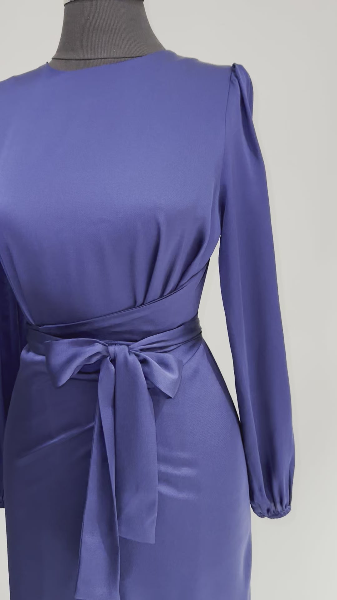 Yasmin wrap dress in purple