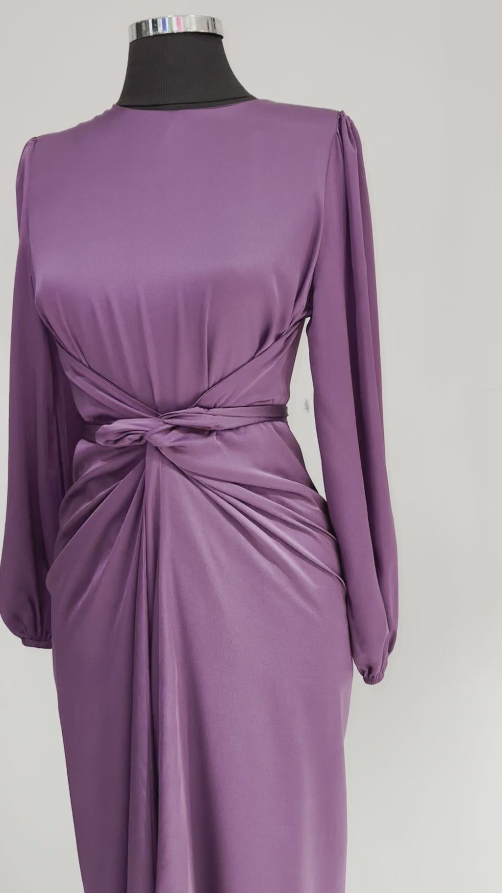 Yasmin wrap dress in purple