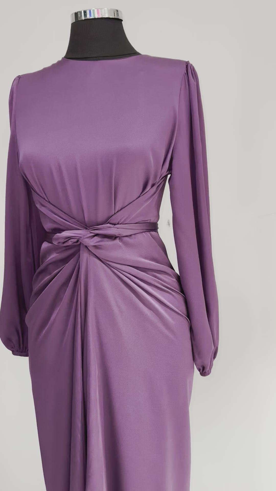 Yasmin wrap dress in purple