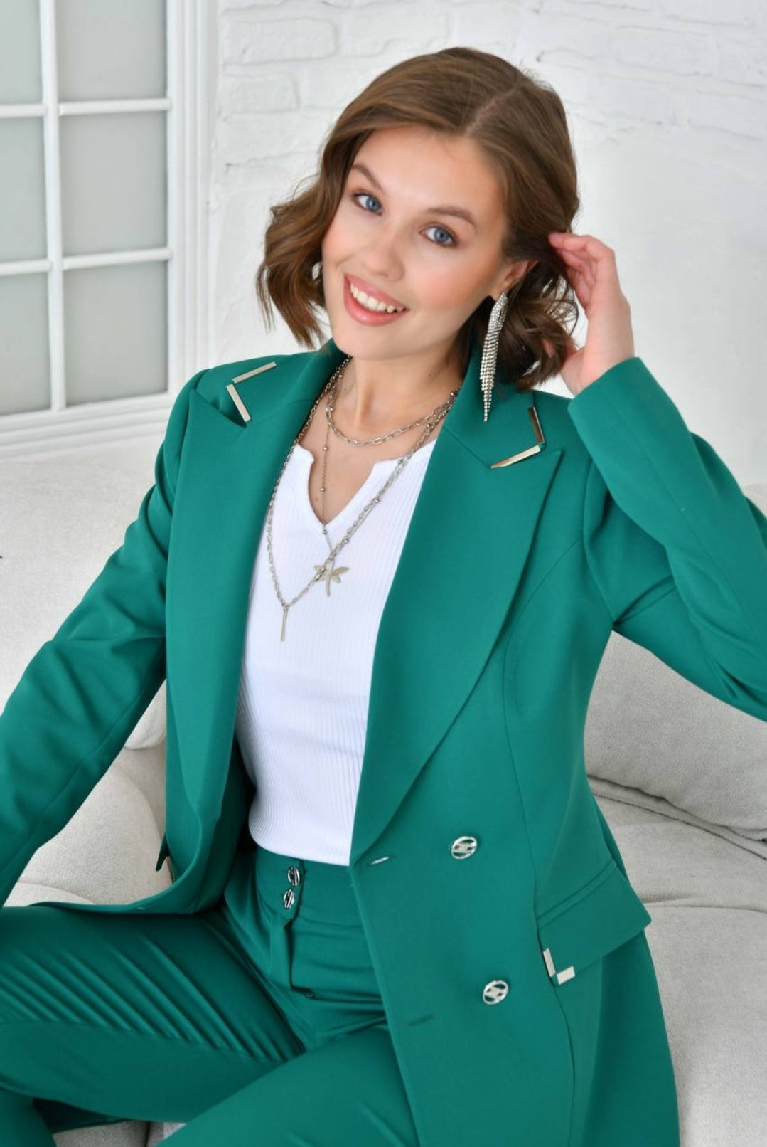 Damla blazer set with trousers